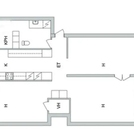 Iso Kolmio Ydinkeskustassa 87m2 Daire